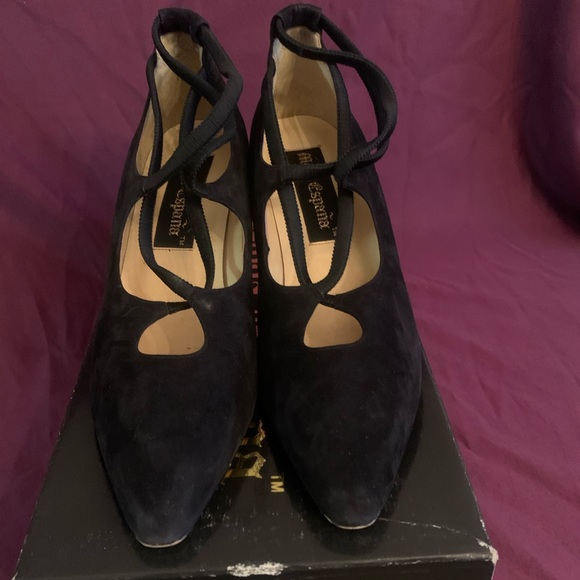 Mosa Espana - Alice Black Suede heels